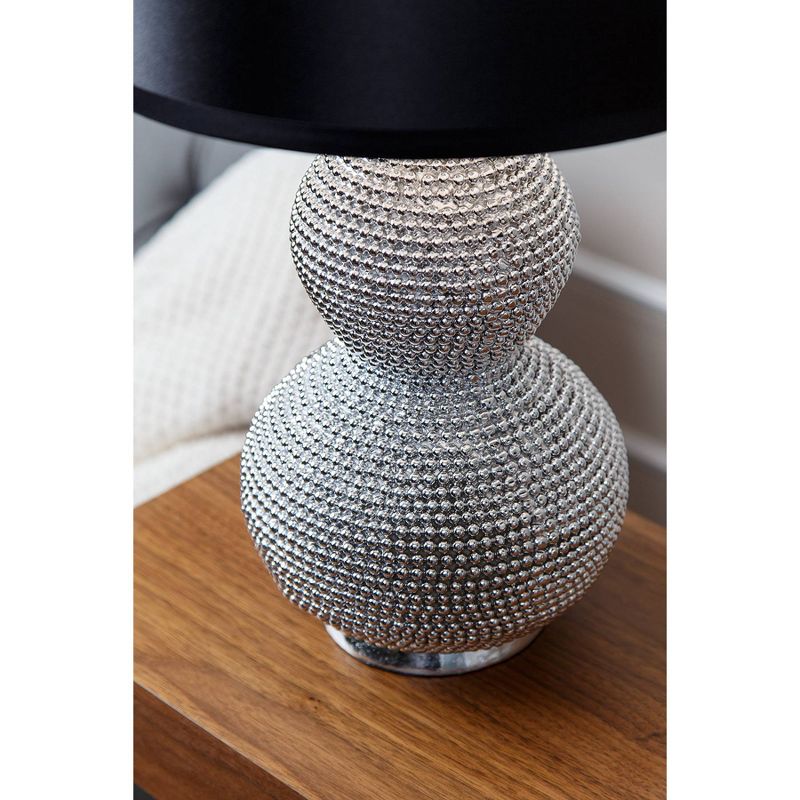 Sayer Set of 2 Table Lamp Silver  - Abbyson Living