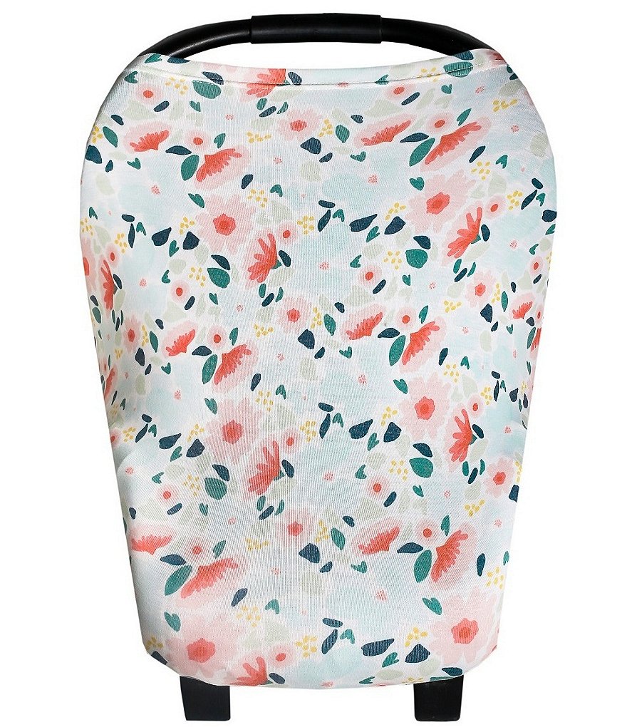 Copper Pearl Baby Girls Leilani Floral Print 5-In-1 Multi-Use Cover