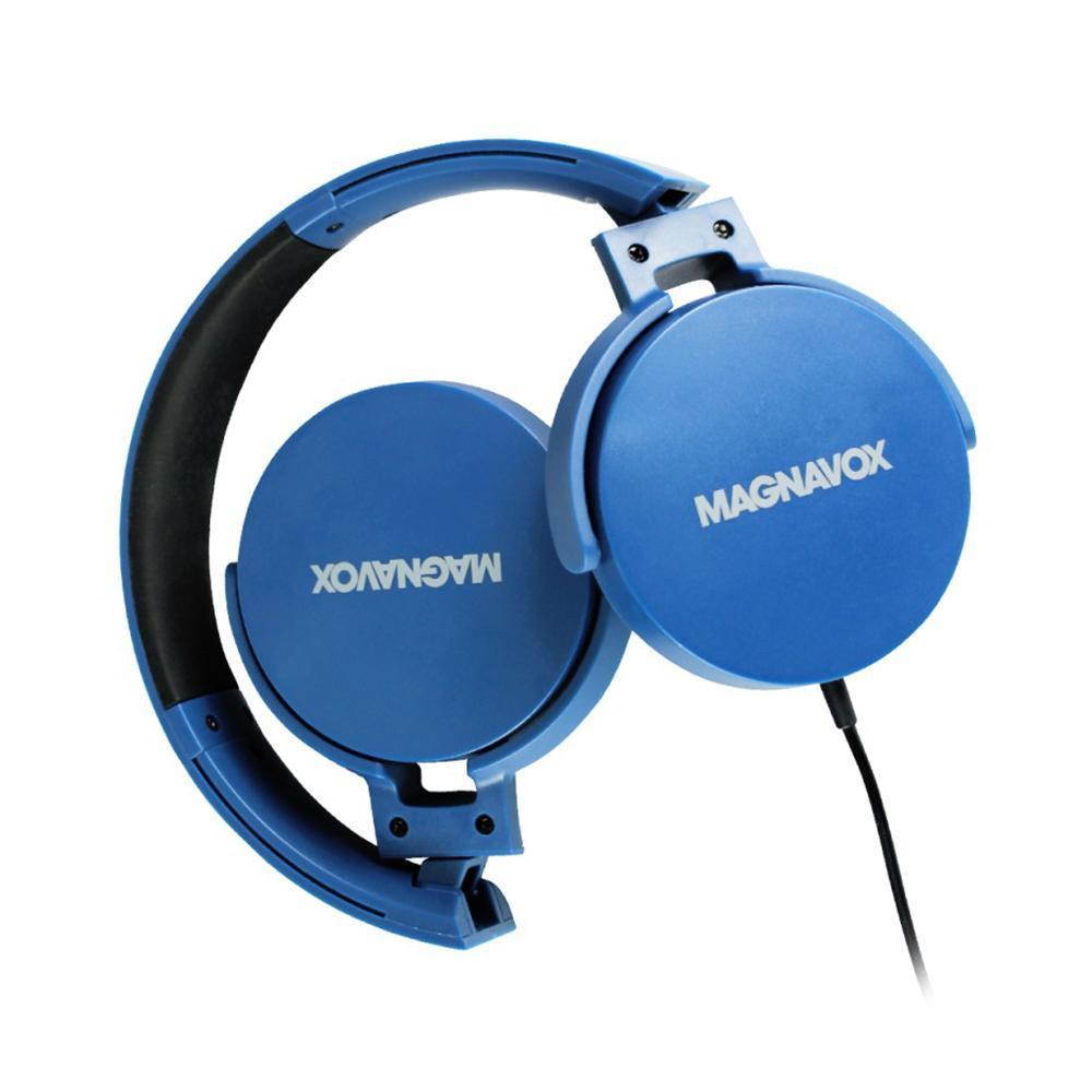 MAGNAVOX Blue MHP5026MBL Foldable Stereo Headphone