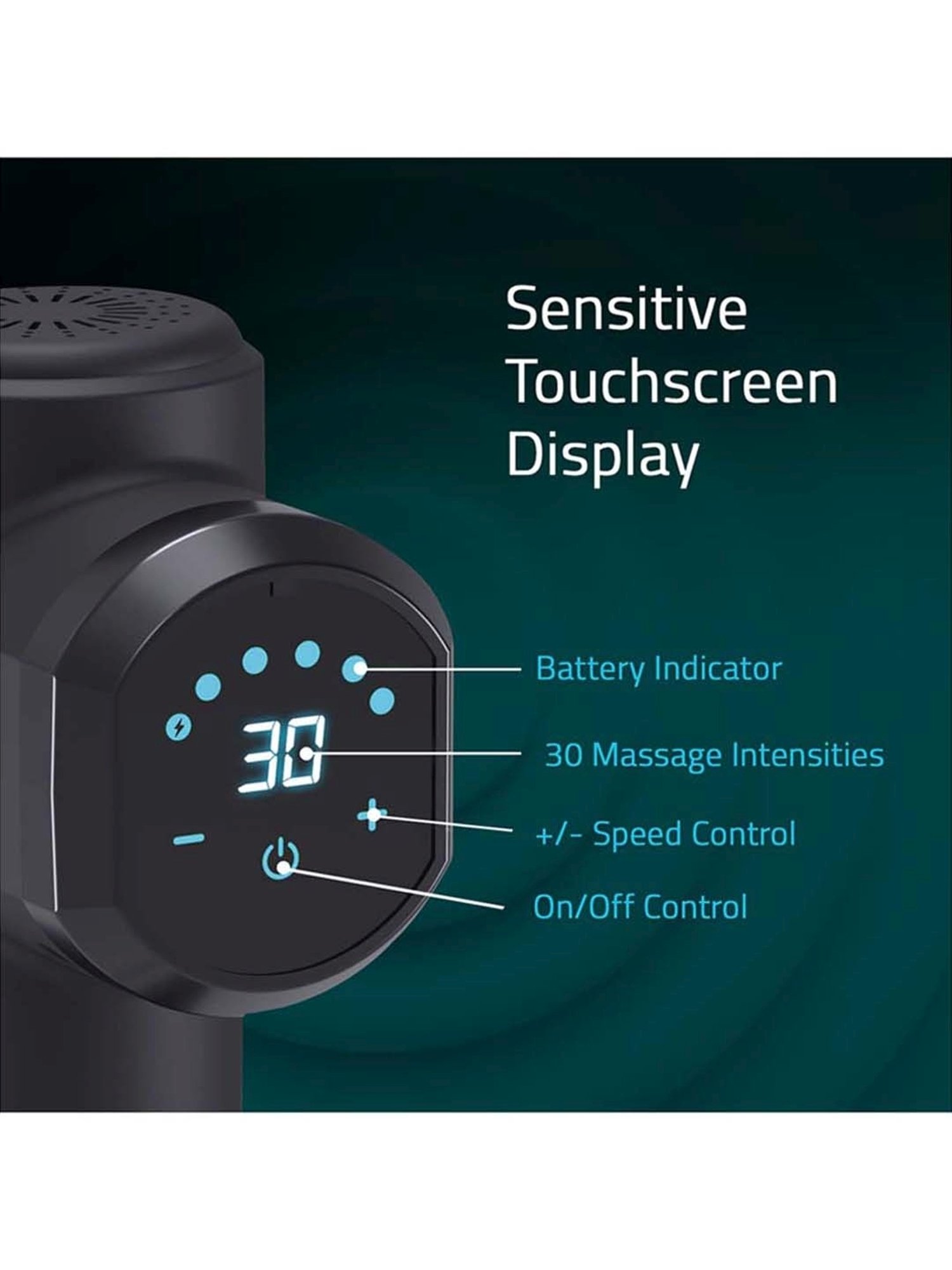 MAXPRO MPMG02 Handheld Precision Deep Tissue Massage Gun for Full body pain relief, Rechargeable