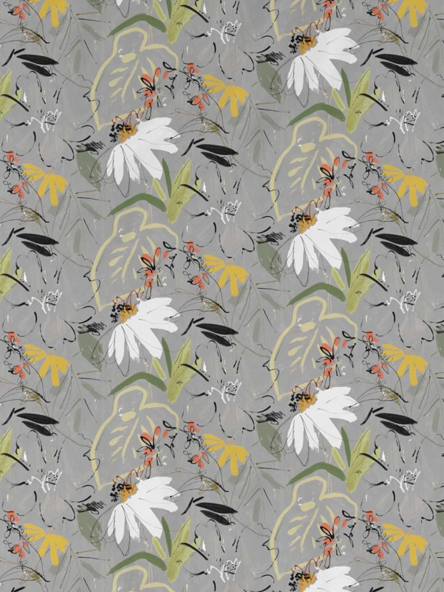 Ddecor Live beautiful The Elemental Grey 144 TC Cotton Queen Bedsheet with 2 Pillow Covers