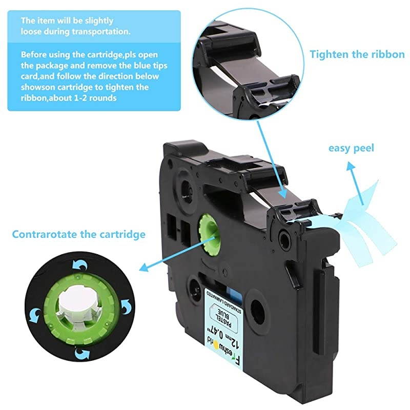 P Touch TZ 12mm 047 Inch Laminated Label Tape WhiteGoldGreenBerry PinkPurpleBluePinkTZe231 334 MQG35 MQP35 MQF31 MQ531 MQE31Compatible whih Brother PTouch PTD210 PTD400 PTH1107P