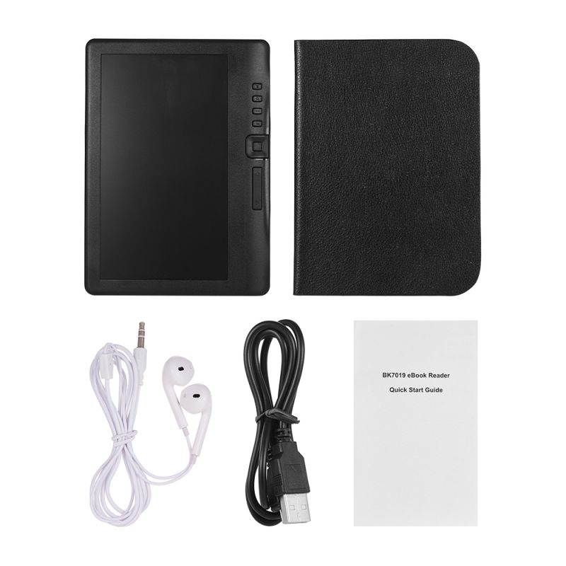 7 inch Ebook Reader add Sets with HD Resolution E-book +Video+MP3 Music player Color screen E reader