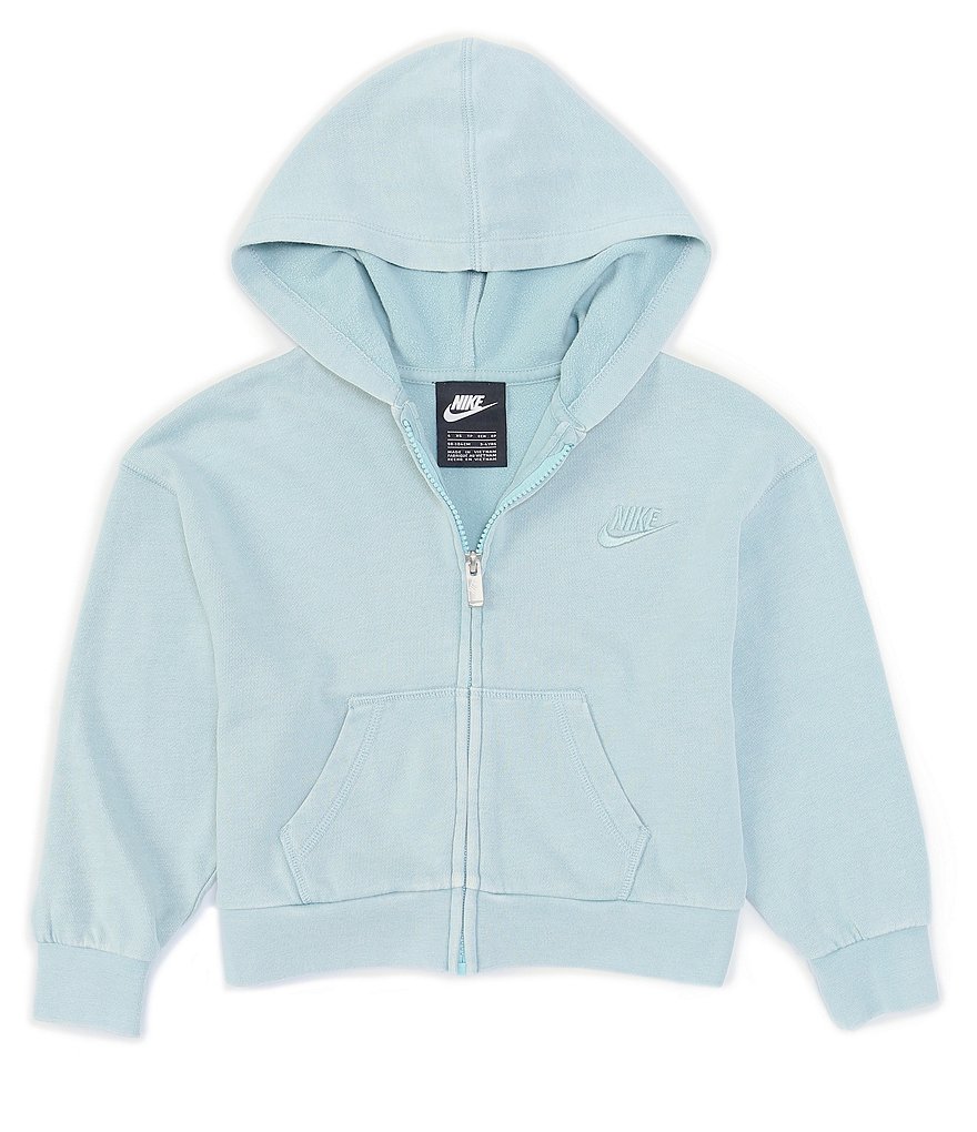 Nike Little Girls 2T-6X Long-Sleeve Nike Logo Full-Zip Hoodie
