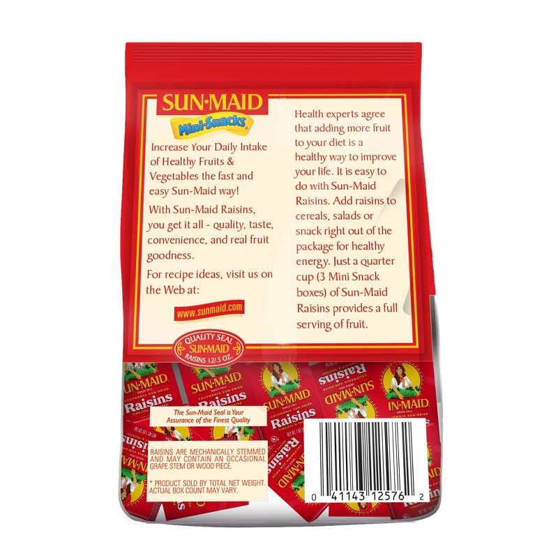 Sun-Maid Raisins Mini Snacks - 12ct/6oz