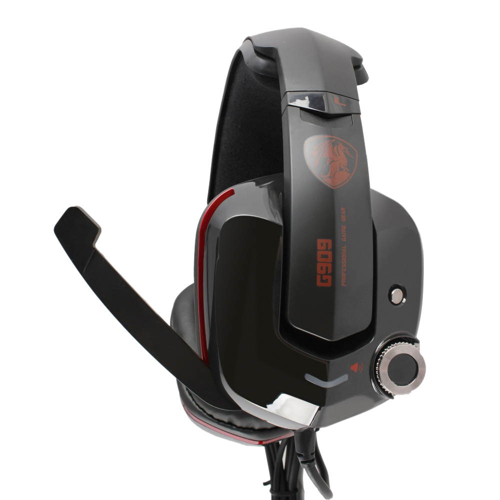 Somic G909 Vitual 7.1 Surround Vibration Gaming Headset Extreme Bass Over Ear Esport Game Earphone Headphones LED Light USB Wired with Microphone