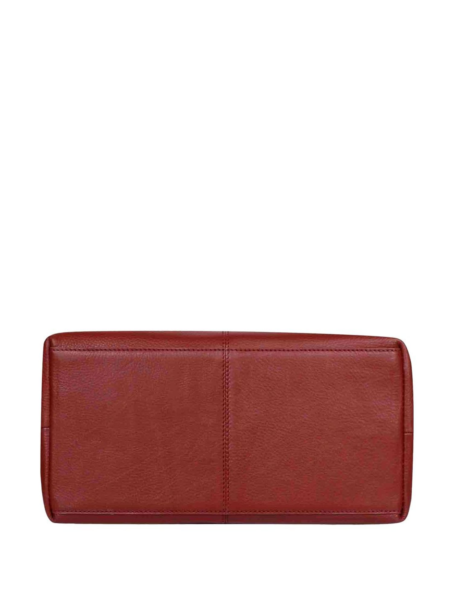 Saint G Maroon Solid Medium Shoulder Handbag