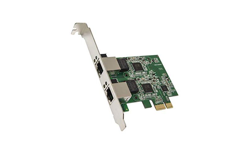 Syba Dual 2.5 Gigabit Ethernet PCI Express PCI-E Network Controller Card 10/100/1000/25000 Mbps RJ45 LAN Adapter Low Profile Bracket