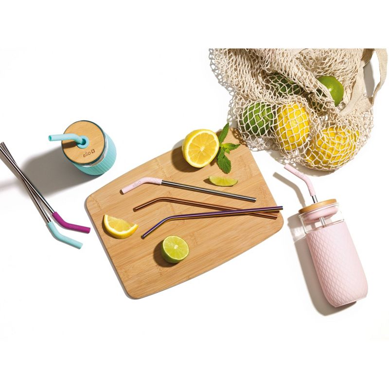 Ello 4pk Stainless Steel Straws