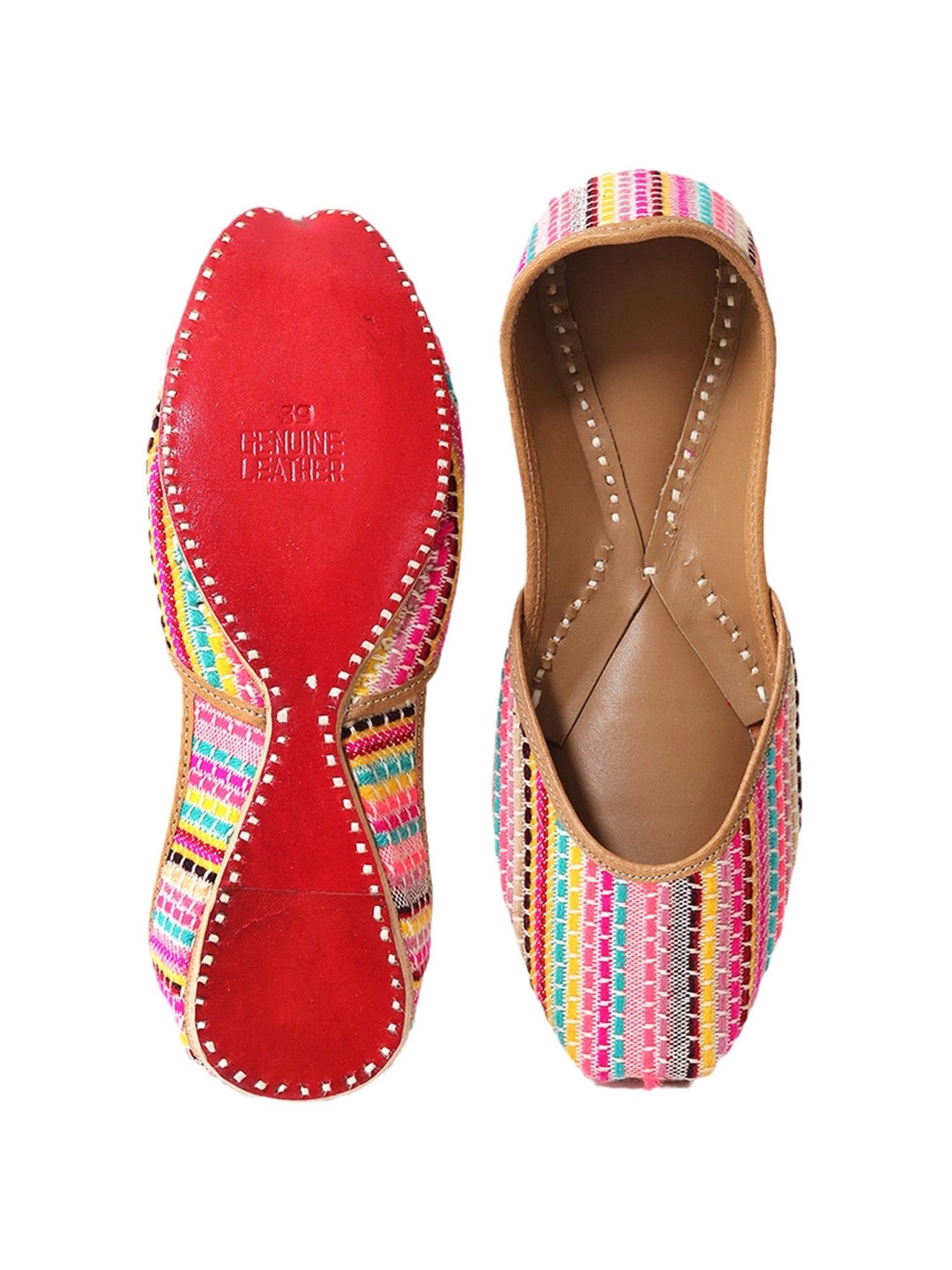 NR by Nidhi Rathi Women's Mulitcolored Casual Juttis