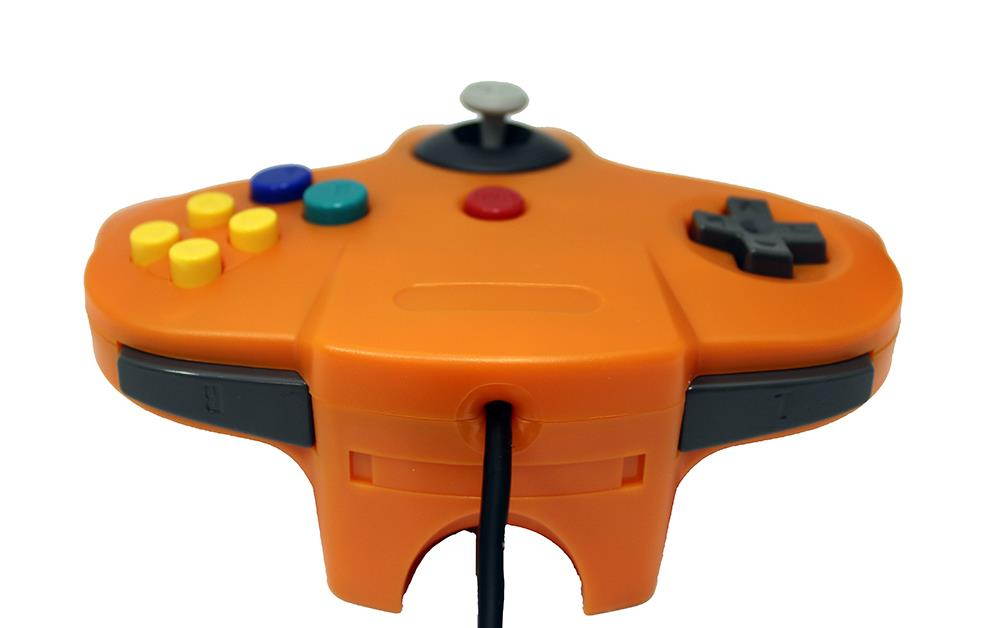Orange Replacement Controller for Nintendo N64 by Mars Devices