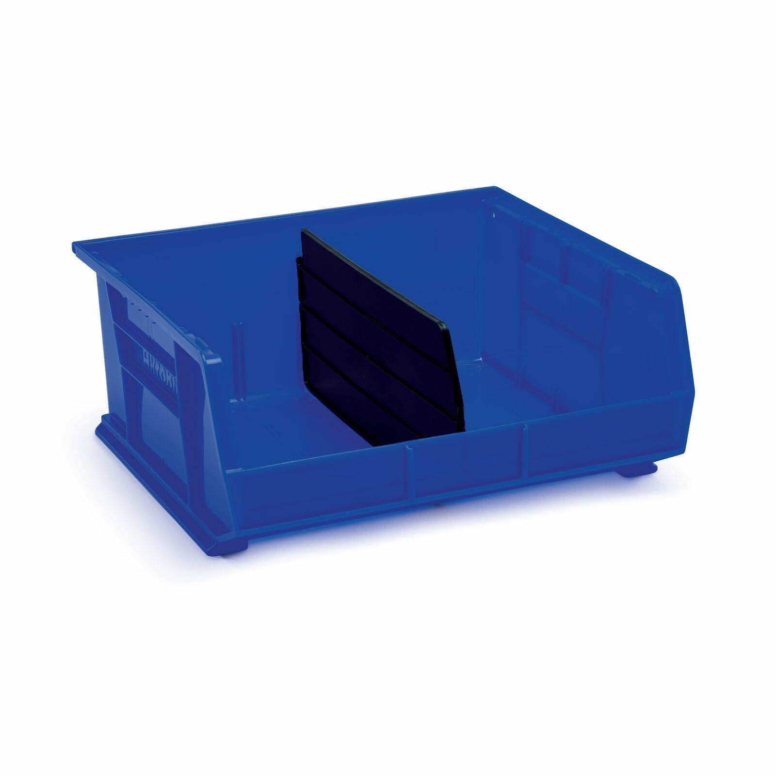 AkroBin 30250 Blue 7 x 16-1/2 x 14-3/4 Bundle with Length Dividers  1 ea