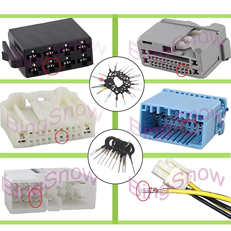 70 Pcs Terminal Removal Key Tool  Terminal Pin Extractor Puller Repair Remover Key Tools for Most Connector Terminal