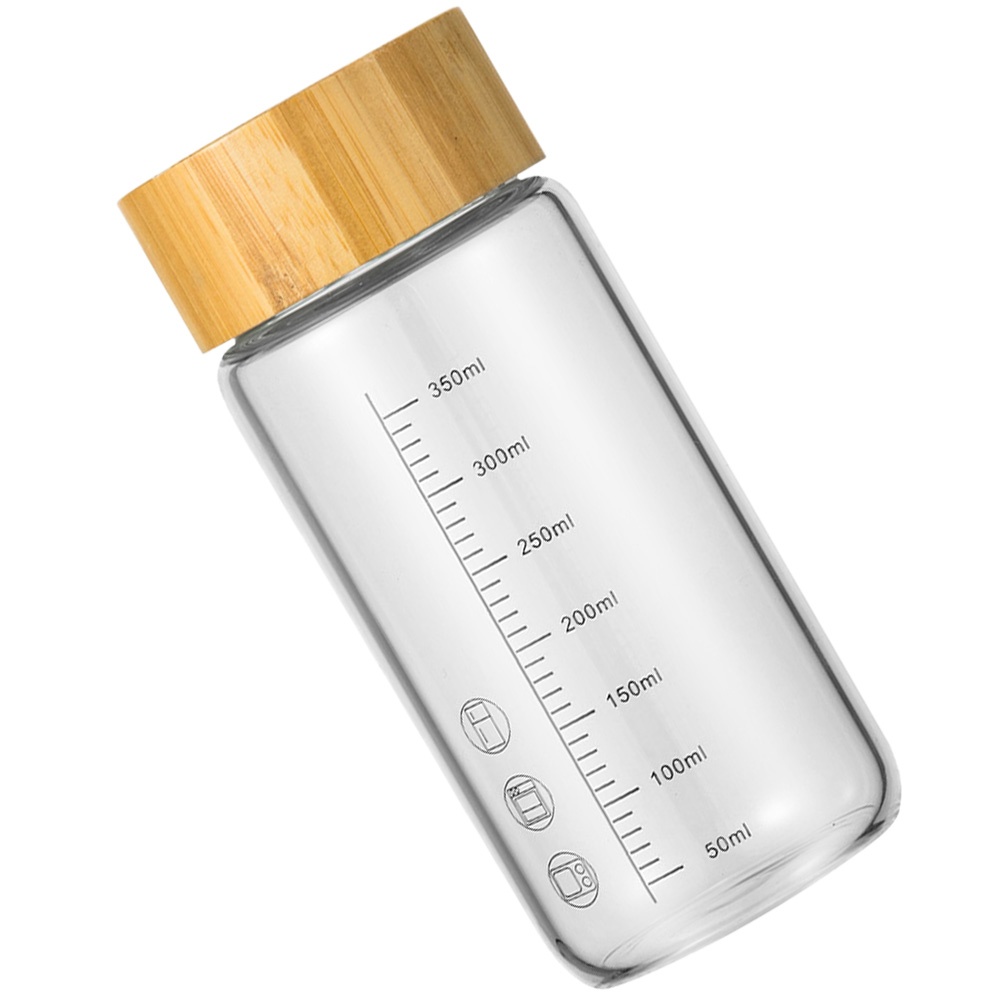 1pc Water Bottle Glass Coffee Bottle Milk Bottle Glass Cup for Office Hotel Cafe Home