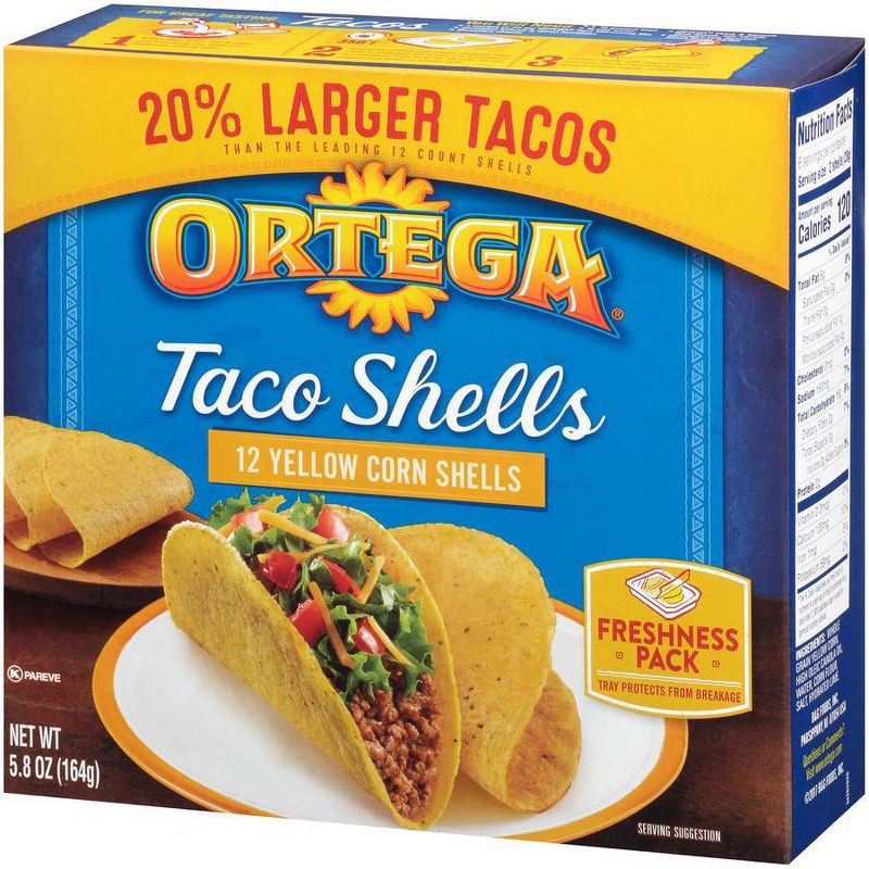 Ortega Yellow Corn Taco Shells - 5.8oz/12ct