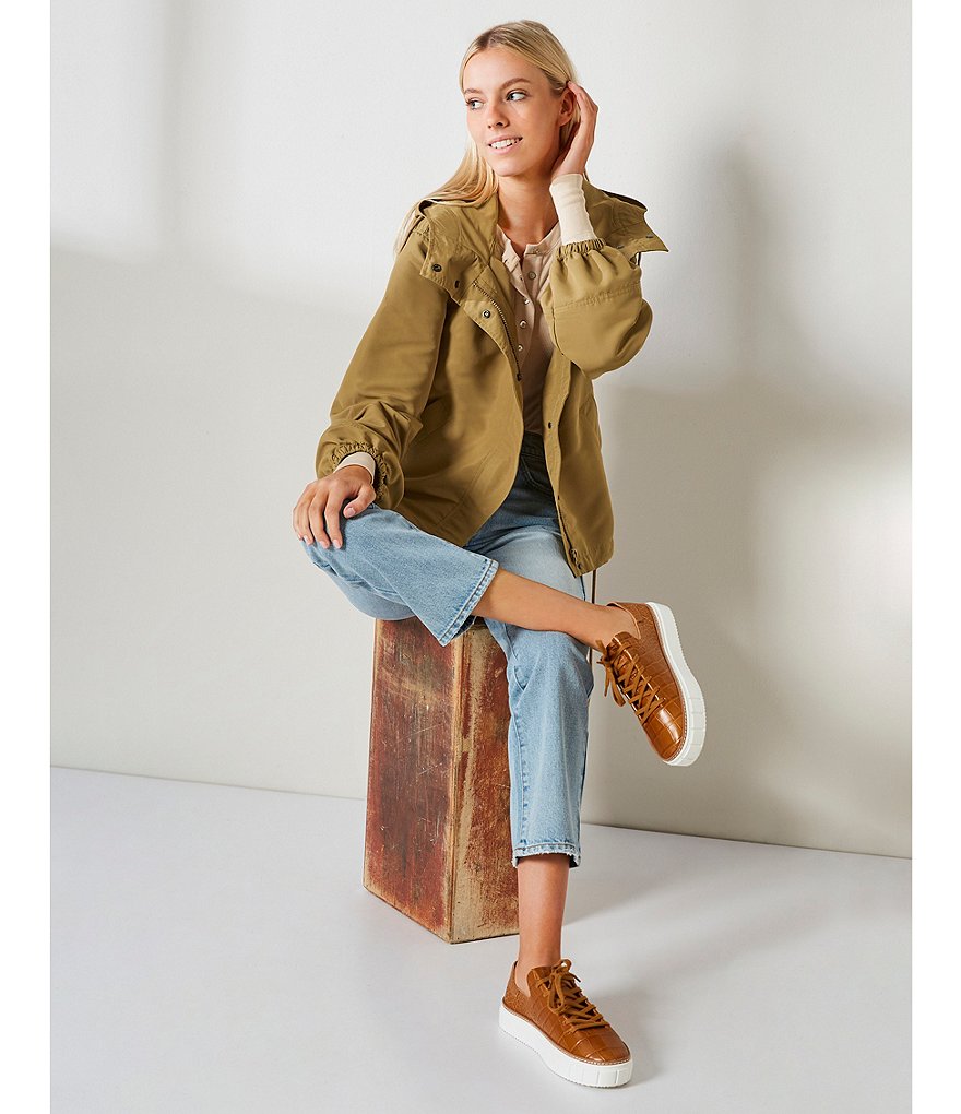 Every Ankle Crop Front Zipper Straight Leg Jeans