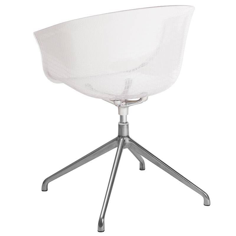 Contemporary Reception Chair Clear - Riverstone Furniture Collection