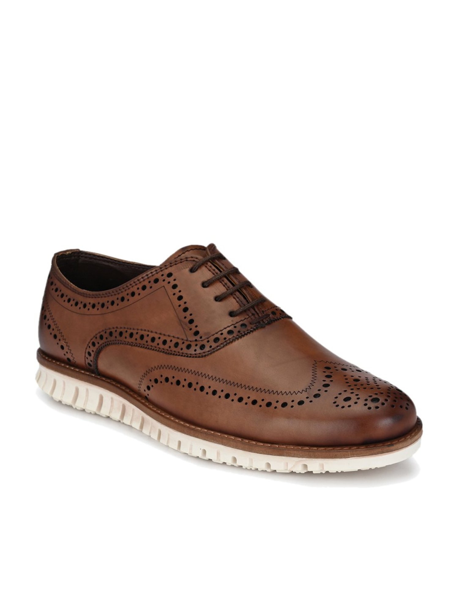 El Paso Brown Brogue Shoes