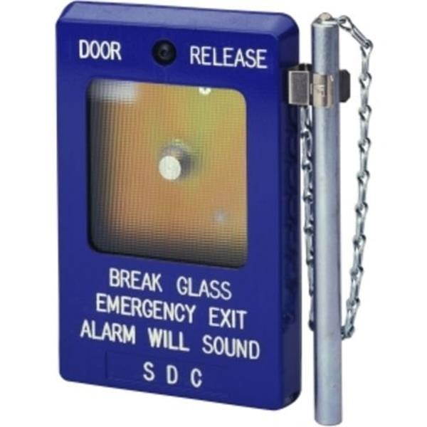 SECURITY DOOR CONTROLS SDC 491 BLUE BREAK GLASS STAT,EMG DOOR REL,2 SPDT 10 AMP CONT
