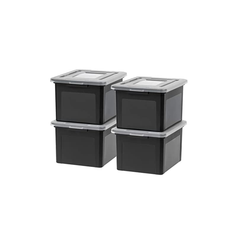 FB-21EE Letter and Legal Size File Box, Medium, Black, 4 Count