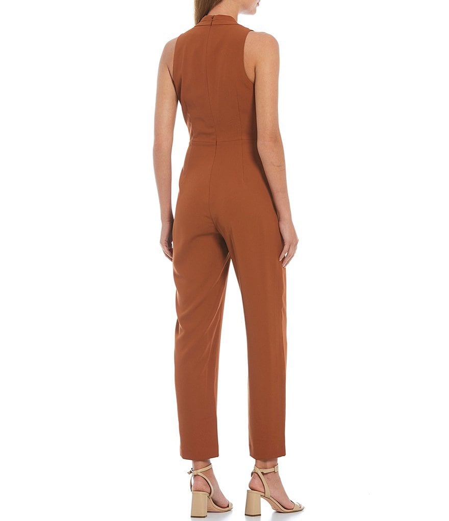 Antonio Melani Evelyn V-Neck Sleeveless Wrap Jumpsuit