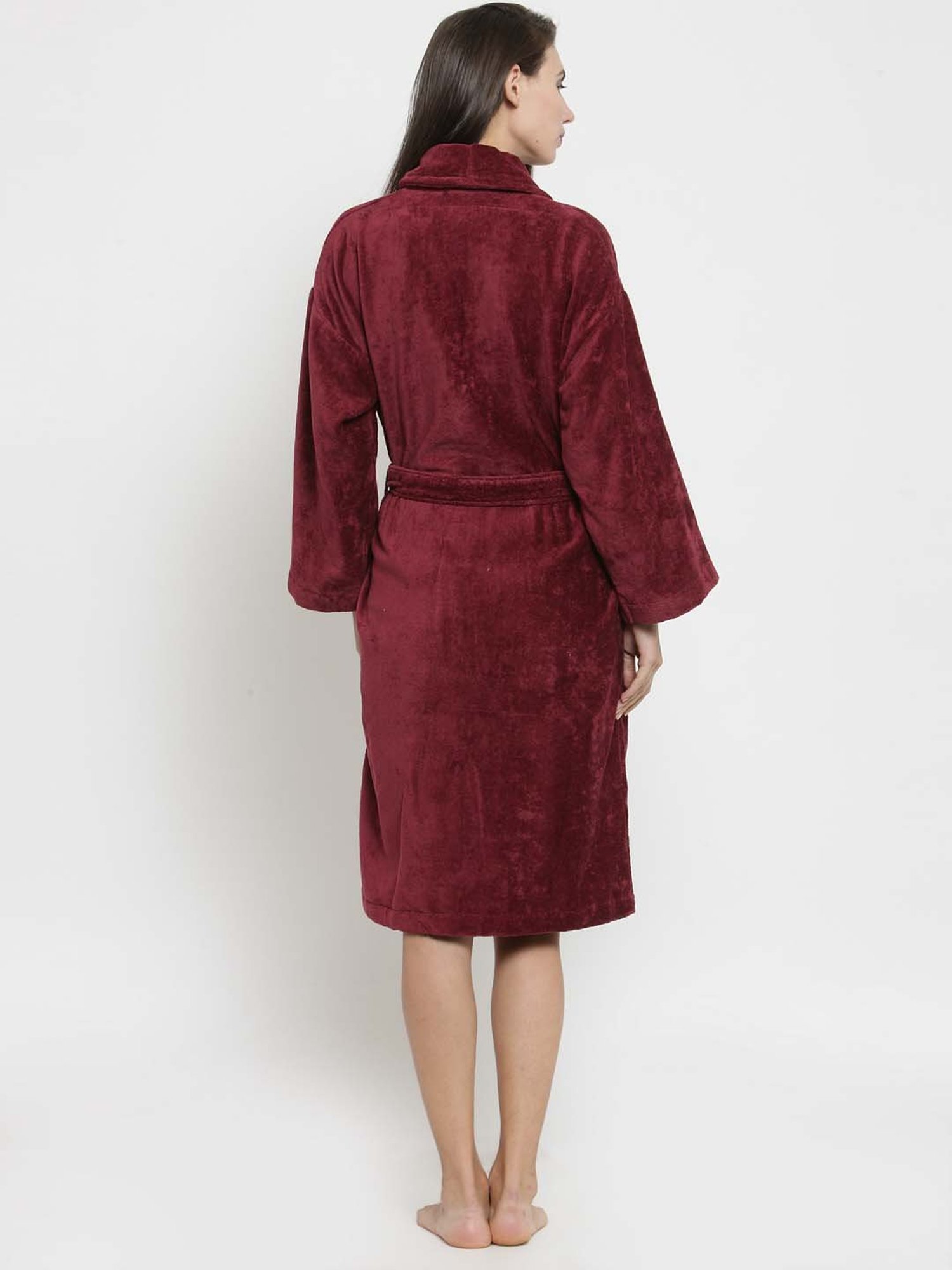 Trident Classic Wine Cotton 350 GSM Bathrobe