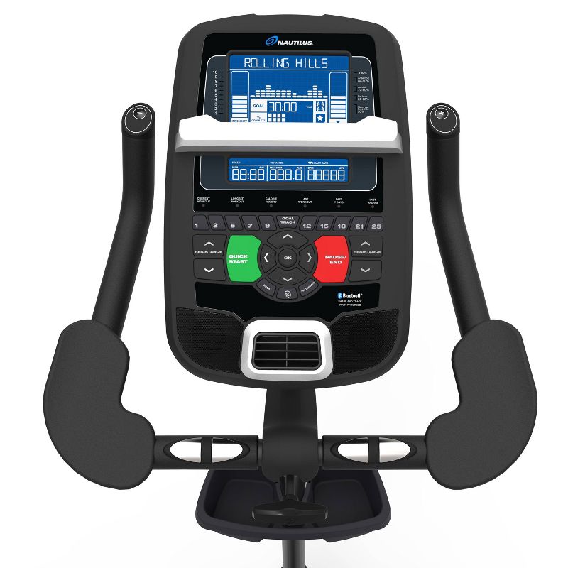 Nautilus U618 Upright Exercise Bike - Black