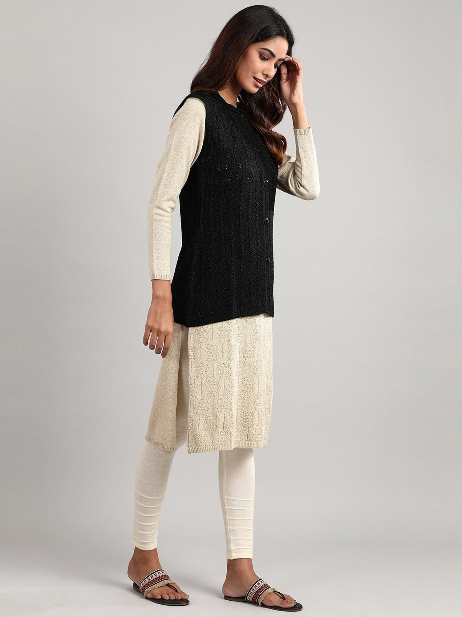Aurelia Black Crochet Pattern Cardigan