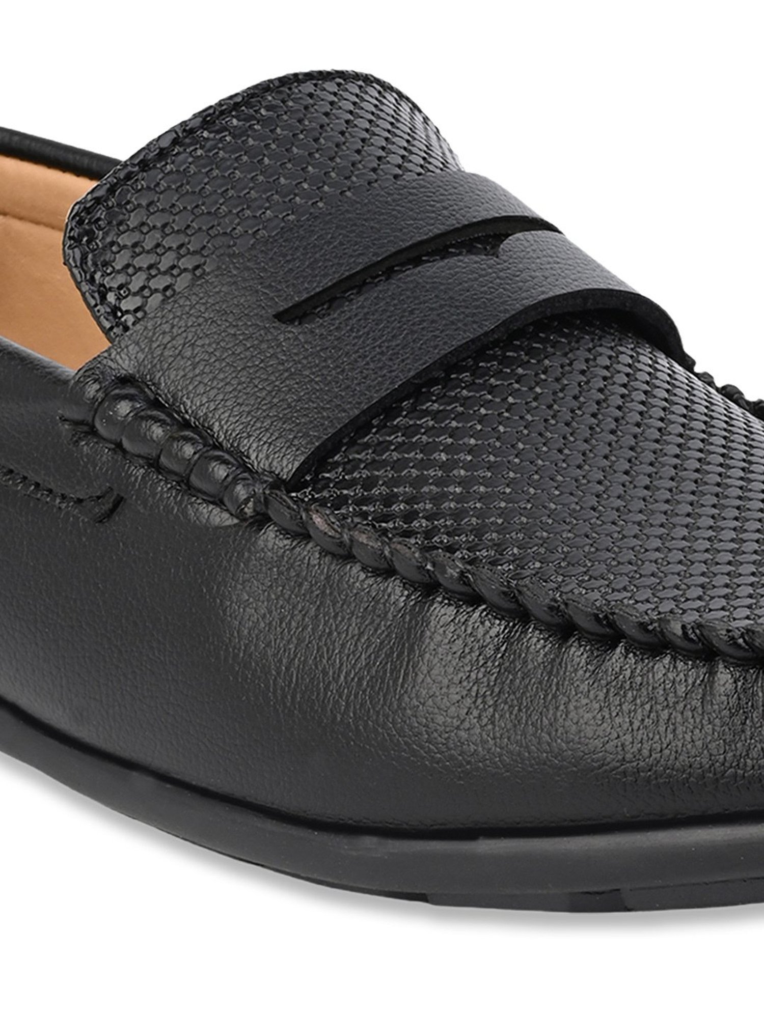 Alberto Torresi Men's Black Casual Loafers