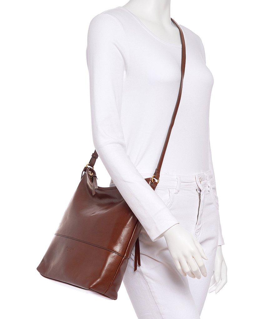 Margot Chester Leather Hobo Crossbody Bag