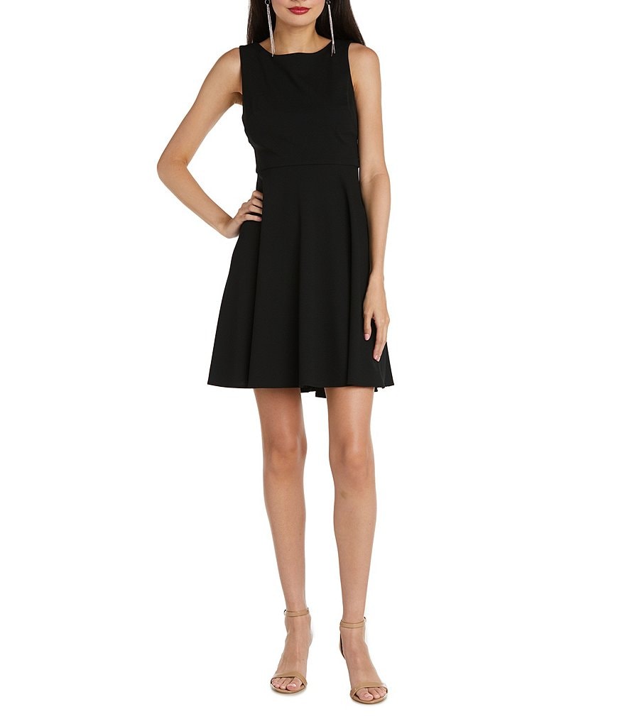 Morgan & Co. Scuba Crepe Skater Dress