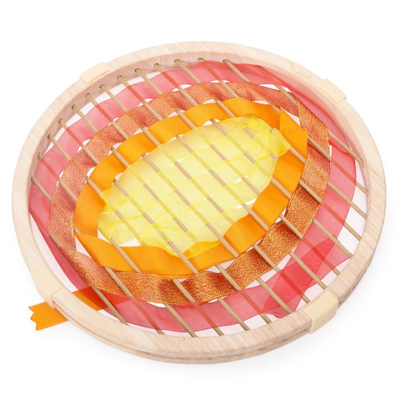 Guidecraft Children's Jumbo Weaving Frames With 3 Oversized Geometric Frames