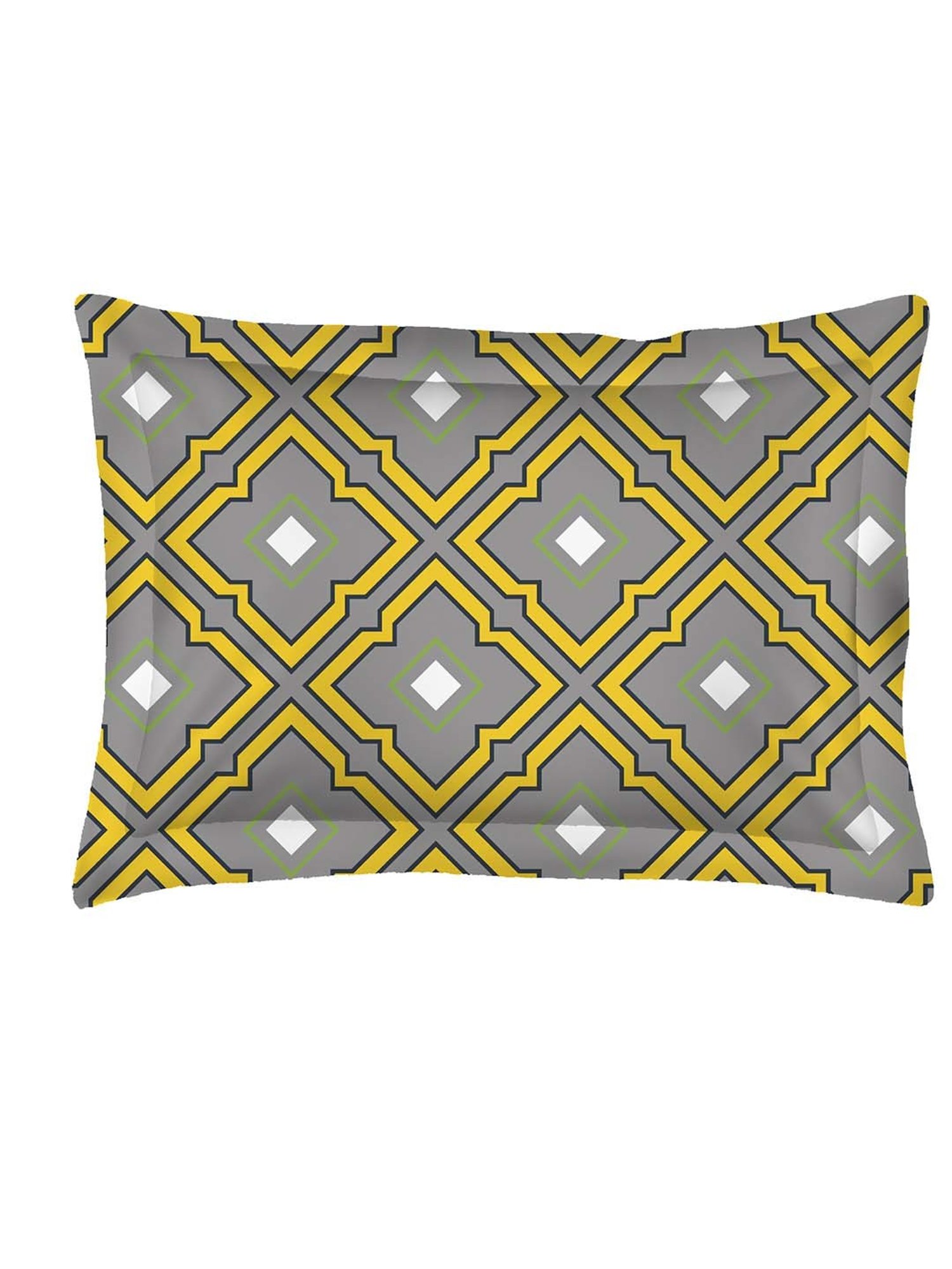 Layers Tuscany Grey Cotton 104 TC Single Flat Bed Sheet With 1 Pillow Cover