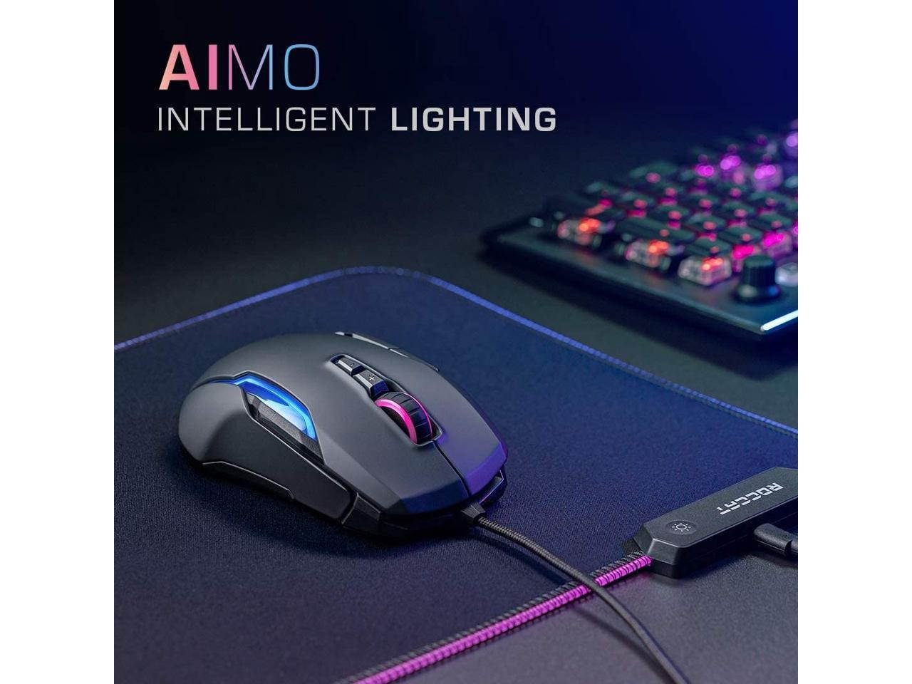 ROCCAT Kone AIMO Remastered ROC-11-820-WE White Wired Optical RGBA Smart Customization Gaming Mouse