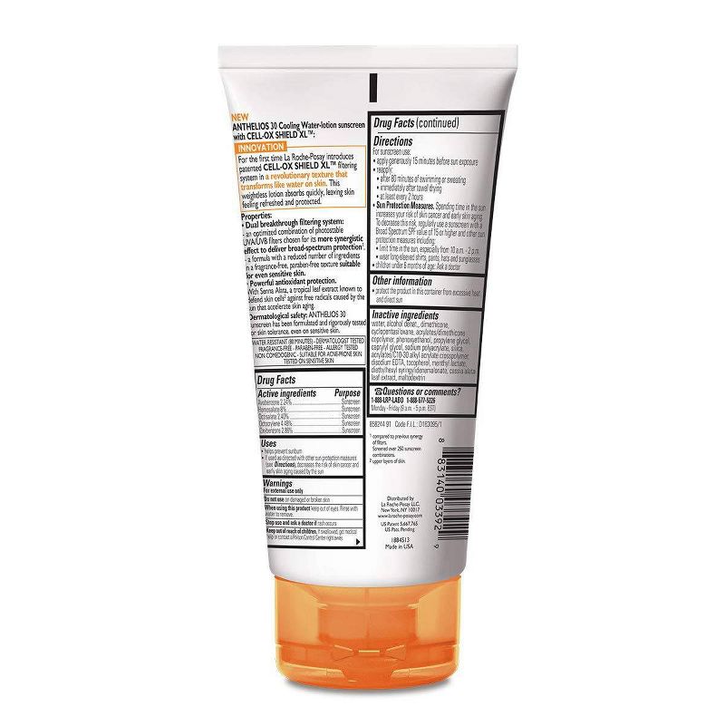 La Roche-Posay Anthelios Cooling Water-Lotion Face and Body Sunscreen SPF 30 - 5.0oz