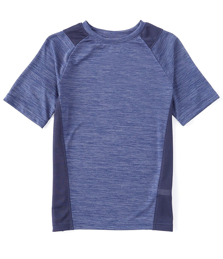 Kinetic by Class Club Big Boys 8-20 Short-Sleeve Mesh Accent Performance Tee