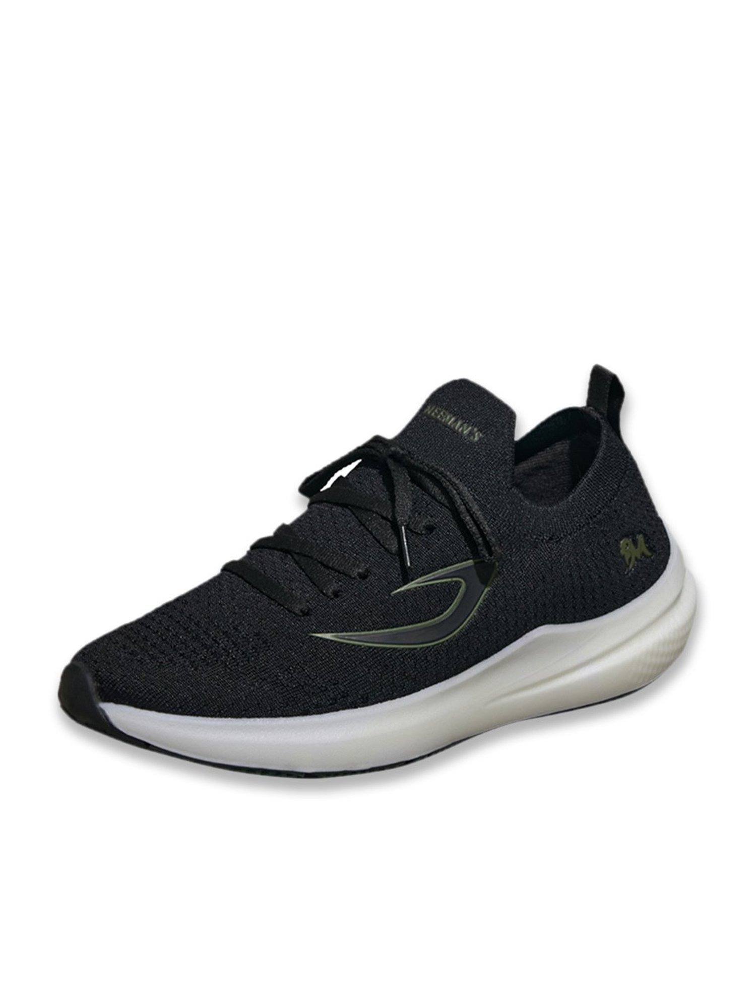 Neemans Men's Whoosh Lite Black Running Shoes