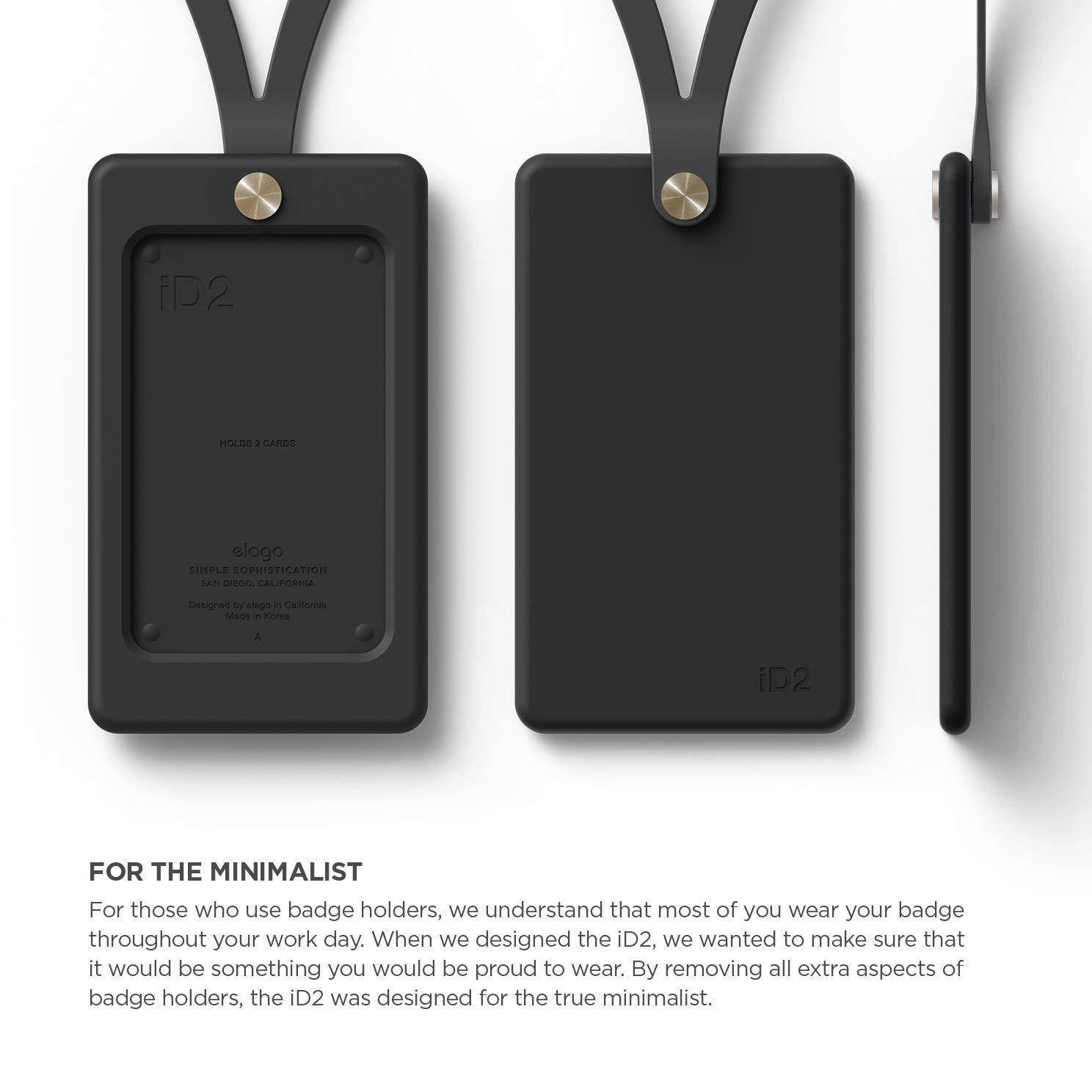 elago ID2 Silicon ID Card Holder (Able to Hold 2 Cards) (Black)