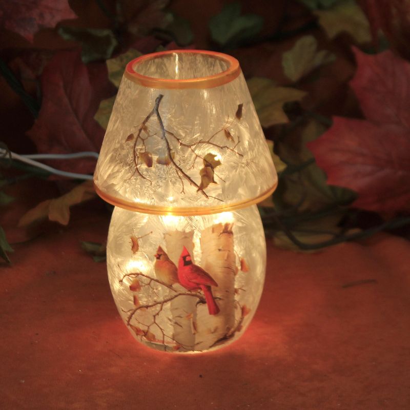 Stony Creek 5.5" Fall Cardinals Pre-Lit Lamp Autumn  -  Novelty Sculpture Lights