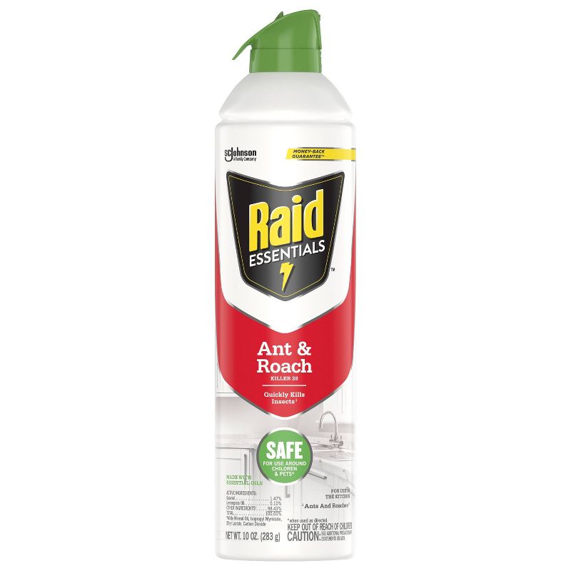 Raid Essential Oils Ant and Roach Spray - 10oz