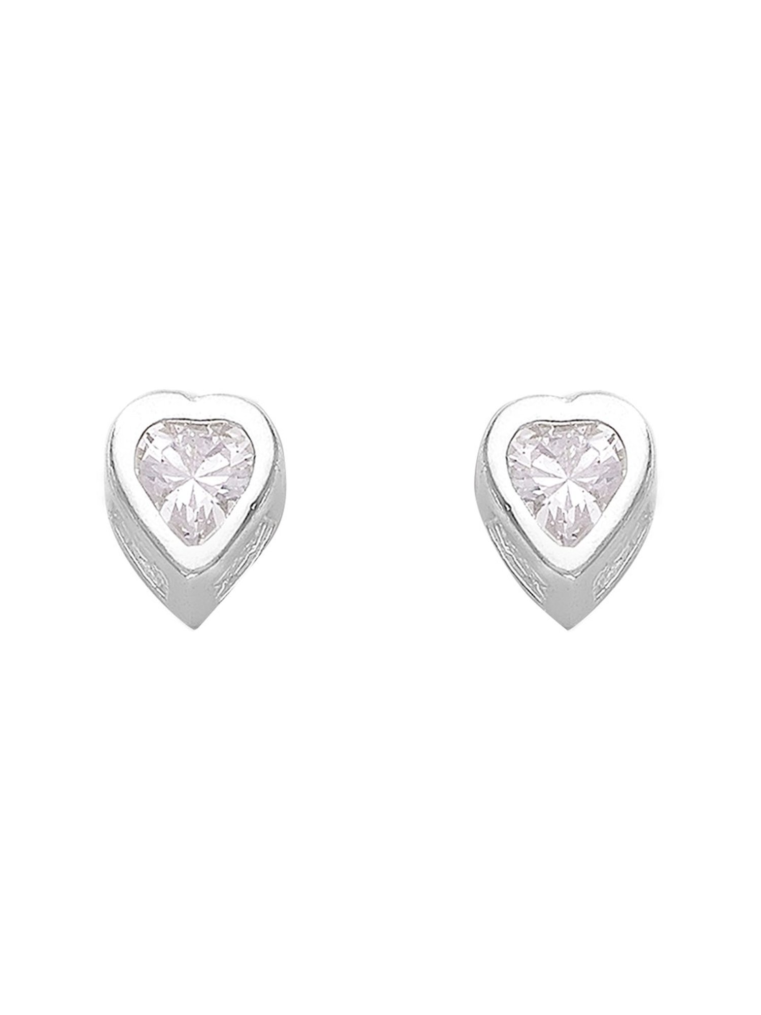 Taraash Heart 92.5 Sterling Silver Earrings