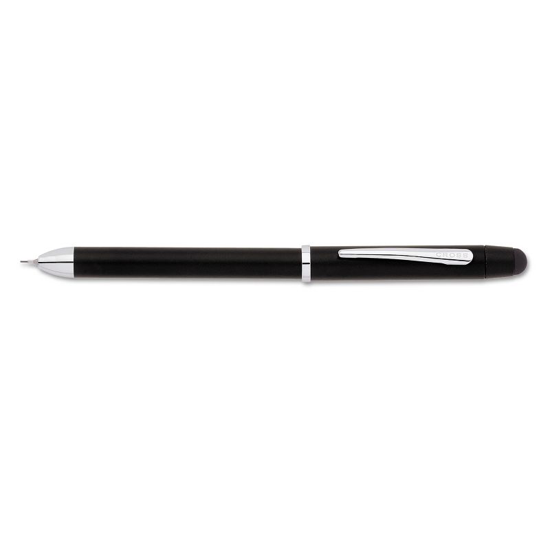 Cross Tech3+ Retractable Ballpoint Pen Black Barrel Black/Red Ink Medium Point AT00903