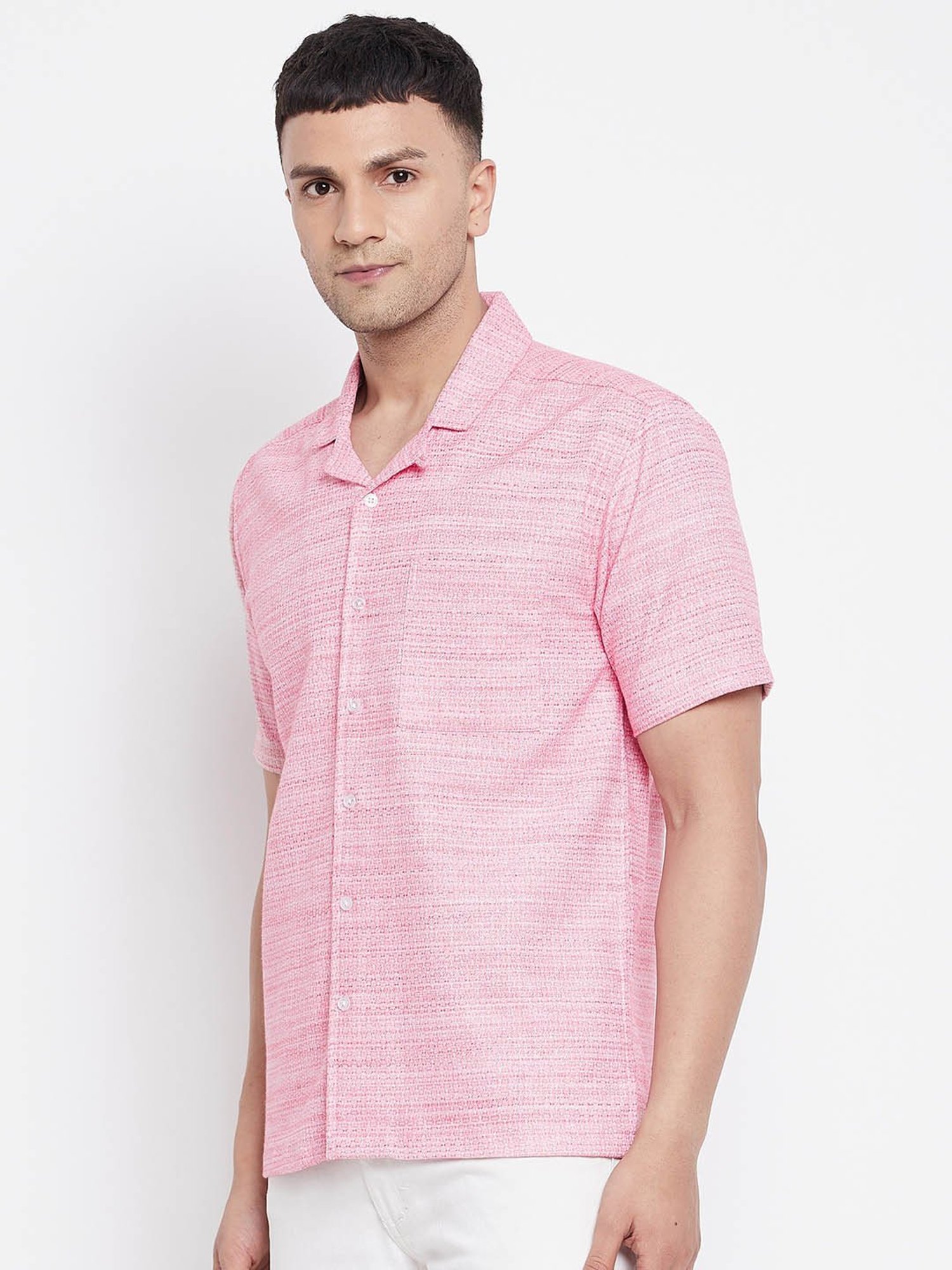Even Pink Regular Fit Shirt