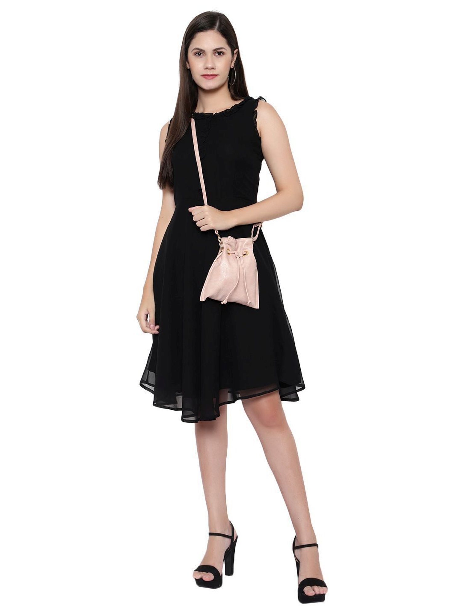 Spice Art Pink Solid Potli