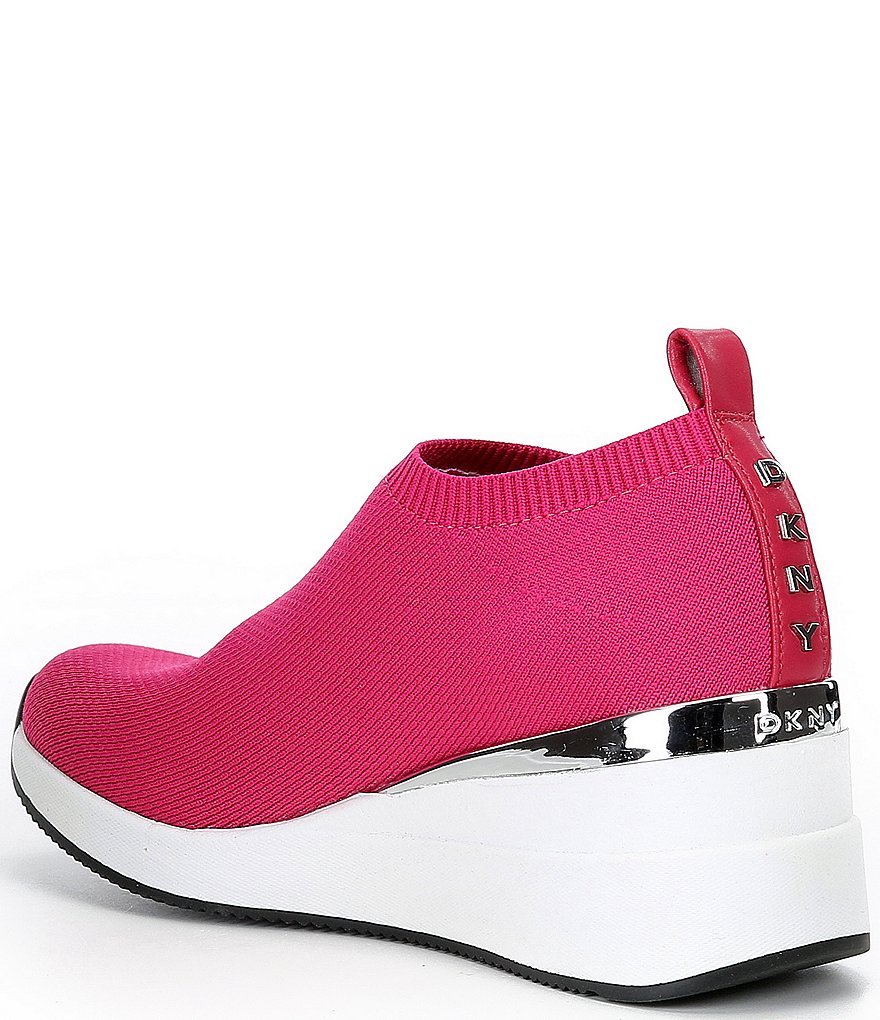 DKNY Parks Knit Wedge Sneakers