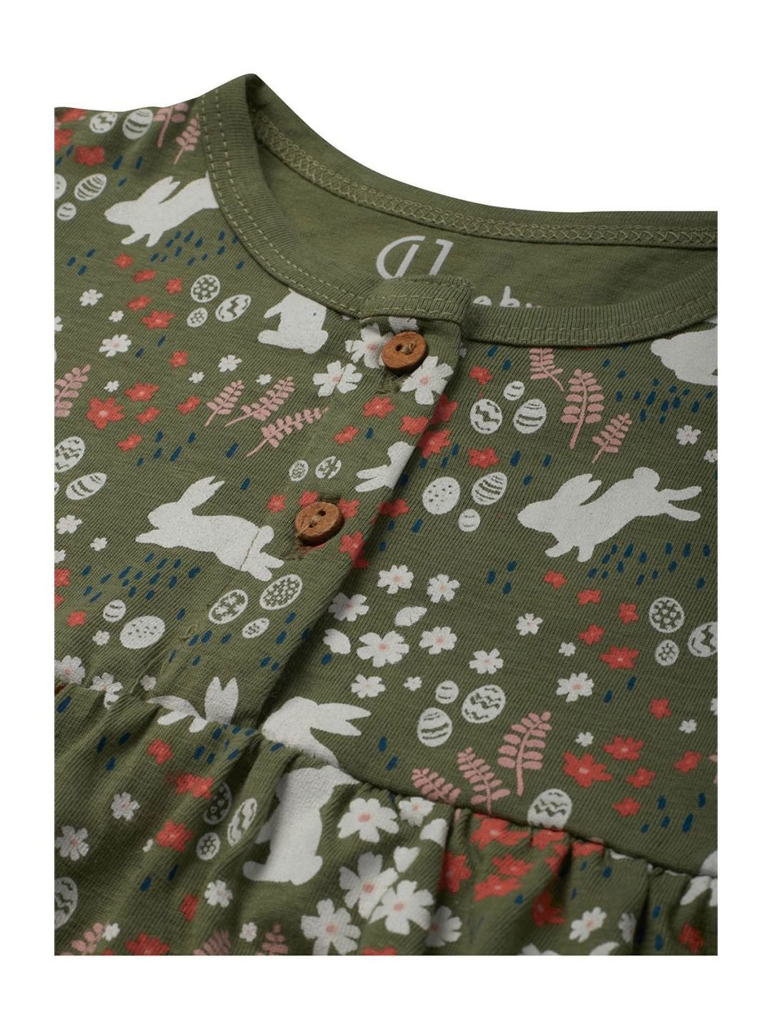 Gini & Jony Kids Multicolor Cotton Printed Dress