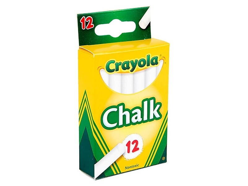 Crayola Children's Chalk in White - 12 Count