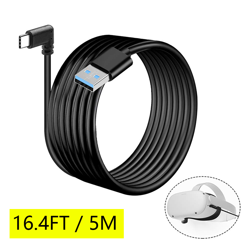for Oculus Quest 2 Link Cable 16FT(5M), High-Speed Data Transfer & USB Fast Charging & Fast Transfer for Oculus PC Headset USB