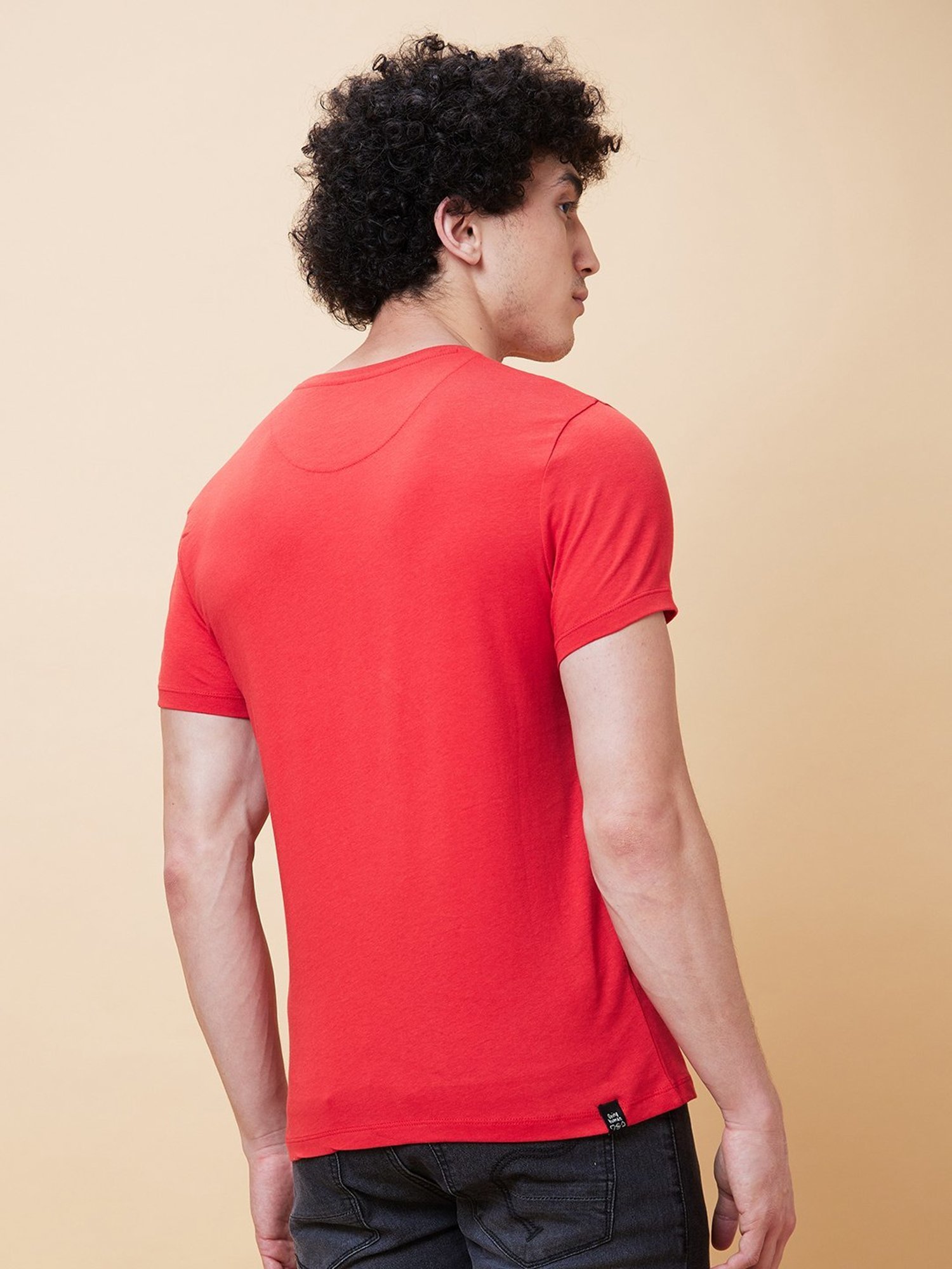 Being Human Red Regular Fit T-Shirt