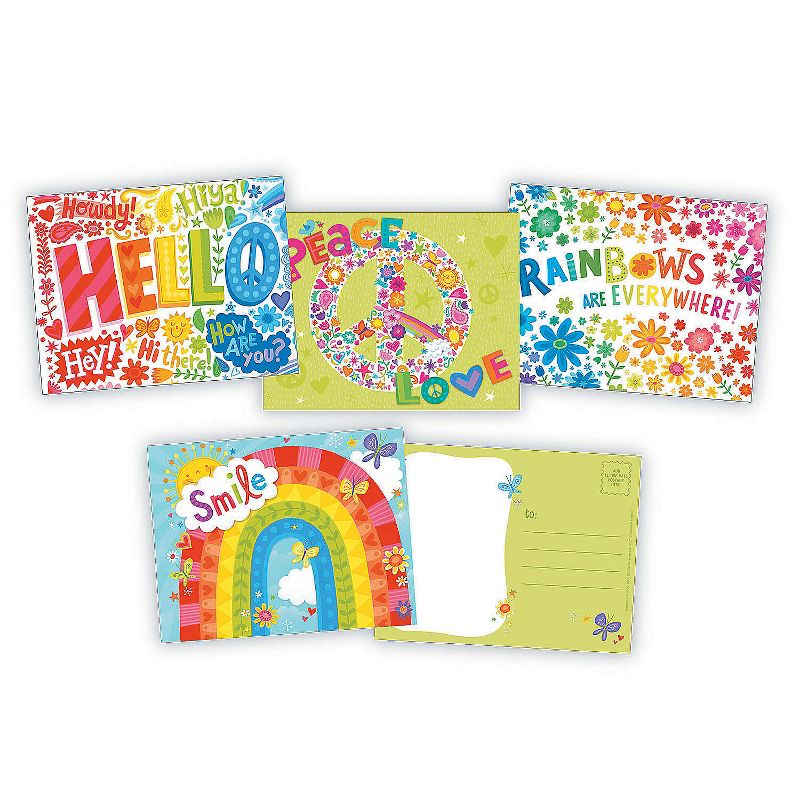 MindWare Rainbows Postcards - Stationery - 12 Pieces